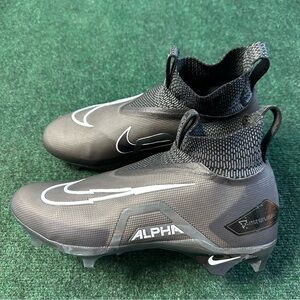 Nike Alpha Menace Elite 3 Mens Football Cleats Size 13 ‘Black White’ CT6648-010